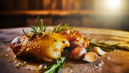 Bagte kyllingelår med rosmarin og hvidløg i airfryer