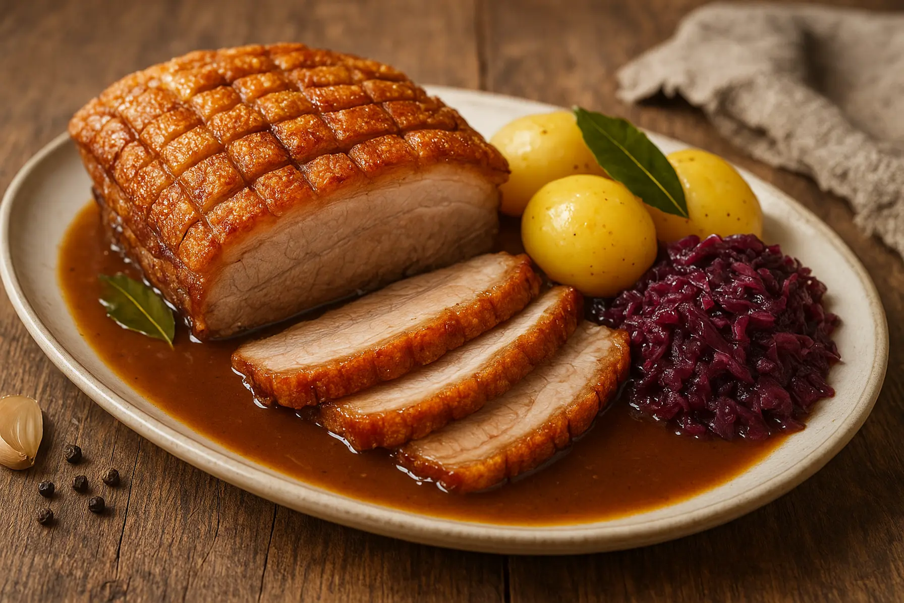 Dansk Flæskesteg med Sprød Svær