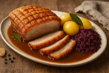 Dansk Flæskesteg med Sprød Svær