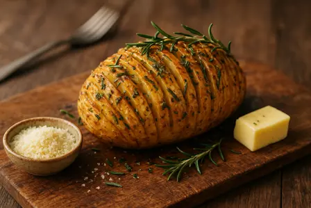 Hasselback-knoldselleri med rosmarin
