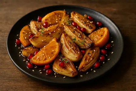 Karamelliserede fennikel- og appelsinbåde