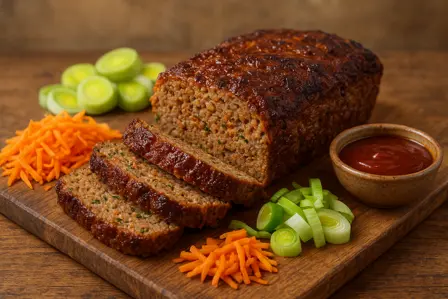 Mørt farsbrød med gulerødder og porre