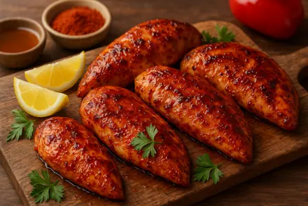 Saftige kyllingefileter med paprika og honning