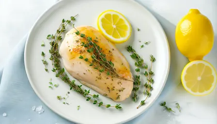 Saftigt kyllingebryst med citron og timian i airfryer