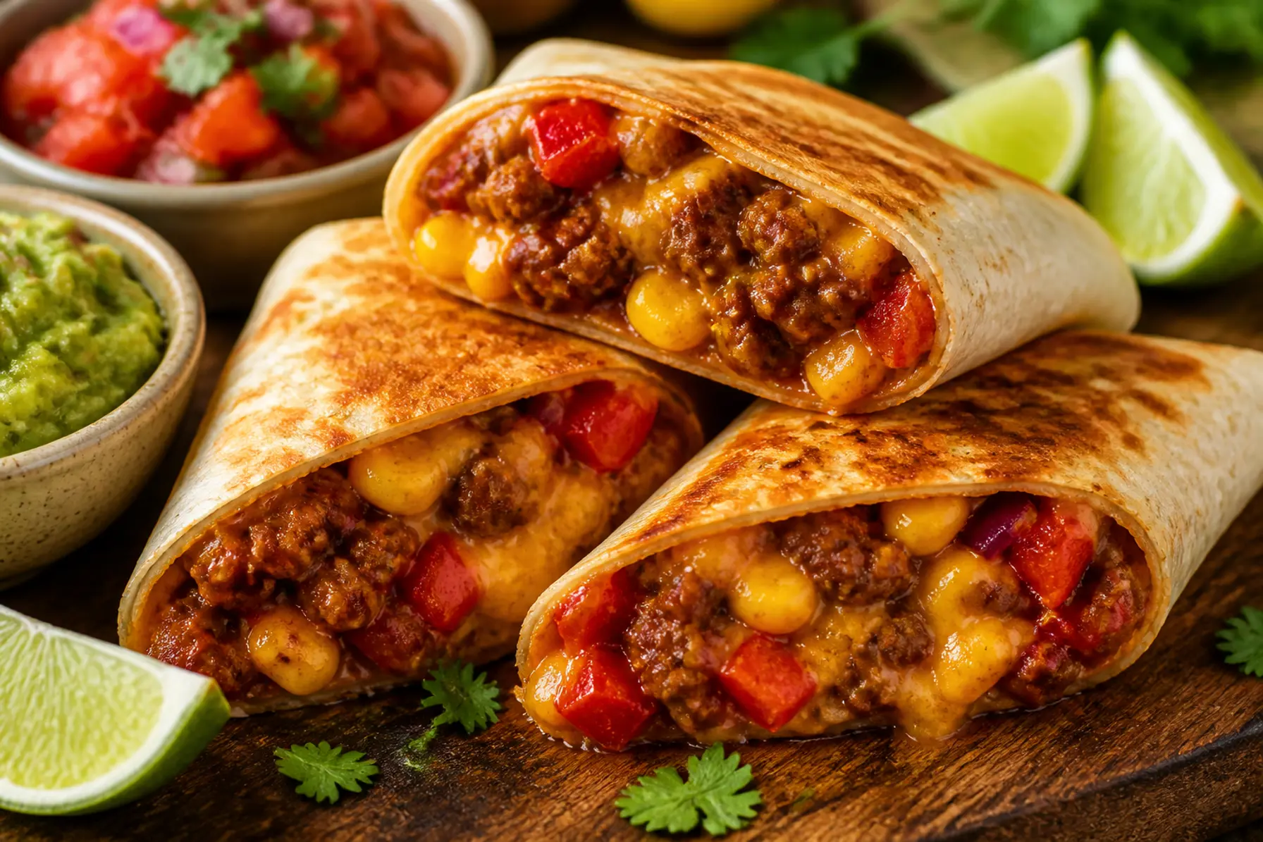 Sprøde wraps med oksekød
