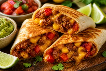 Sprøde wraps med oksekød